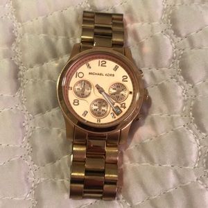 Rose gold Michael Kors watch